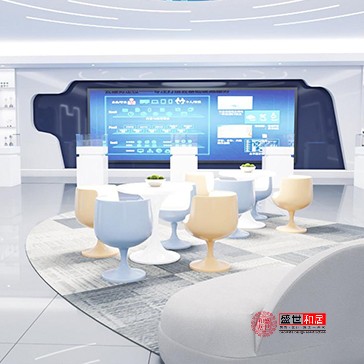 合肥多功能企業(yè)展廳設(shè)計(jì)裝修全景案例